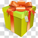 Gifts icons , gift_box_, green and red gift box transparent background PNG clipart