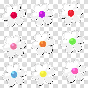 Gifts , nine flowers illustration transparent background PNG clipart