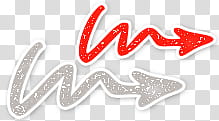 Gifts , two red and grey arrows transparent background PNG clipart