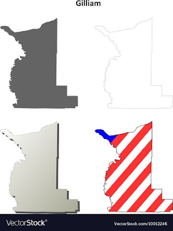 Gilliam Map Icon Set vector image