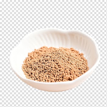 Ginger tea Brown sugar Bowl, White bowl of brown sugar, ginger tea powder transparent background PNG clipart