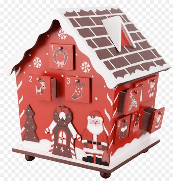 Gingerbread house Advent calendar Christmas - box 