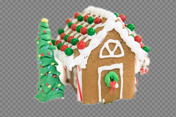 Gingerbread House Free PNG Image