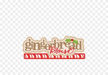 Gingerbread House Party - Gingerbread House Word Clipart