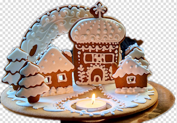 Gingerbread House Transparent Background PNG