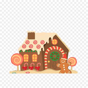 Gingerbread house Wedding invitation Christmas Gingerbread man - Fairy tale candy house 