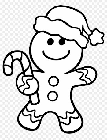 Gingerbread Man Coloring Pages - Color By Sight Word Christmas