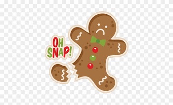 Gingerbread Man Cookie Svg Scrapbook Cut File Cute - Oh Snap Gingerbread Man