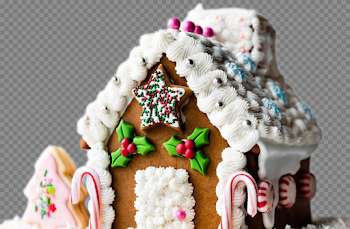 Gingerbread Man House PNG Background Image
