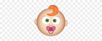 Gingermoji7 All408px 0048 Layer Comp 49 Babygirl - Red Haired Baby Emoji