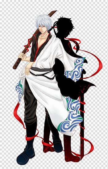 Gintoki Sakata Anime Gin Tama , Anime transparent background PNG clipart