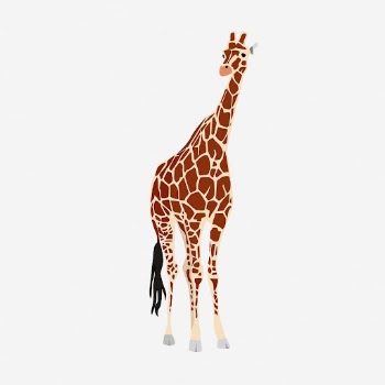 Giraffe animal clipart illustration. Free | Free Photo - rawpixel