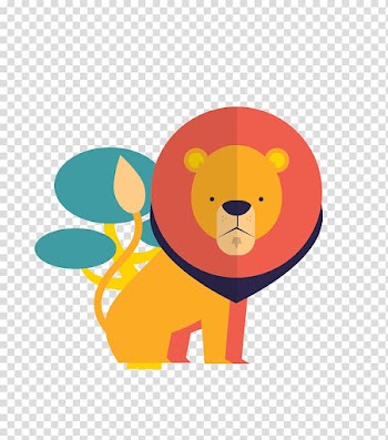 Giraffe Animal Euclidean Zoo, colored animal forest little lion transparent background PNG clipart