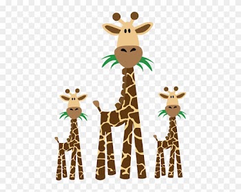 Giraffe Cartoon Animal Clip Art Images - Giraffe And Baby Clipart