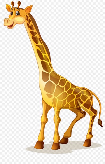 Giraffe Cartoon Illustration - giraffe 
