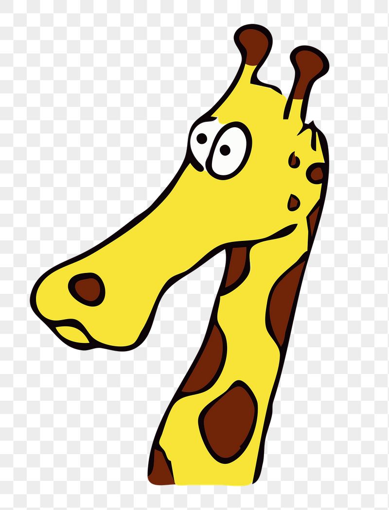 Giraffe cartoon png sticker, transparent | Free PNG - rawpixel