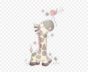 Giraffe Child Illustrator Illustration - Cute giraffe 