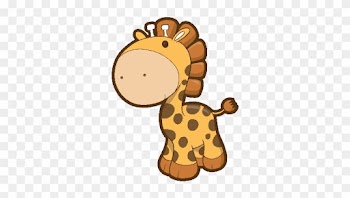 Giraffe Clipart - Vector Baby Giraffe