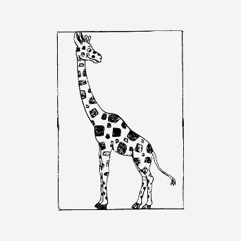 Giraffe clipart, vintage animal illustration | Free PSD Illustration - rawpixel