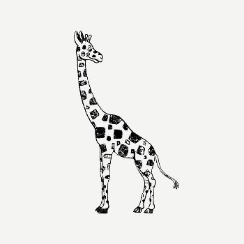 Giraffe clipart, vintage animal illustration | Free PSD Illustration - rawpixel