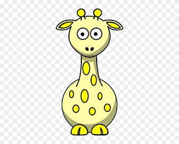 Giraffe Clipart Yellow Giraffe - Baby Giraffe Drawing Easy
