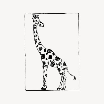 Giraffe drawing, vintage animal illustration | Free Vector Illustration - rawpixel