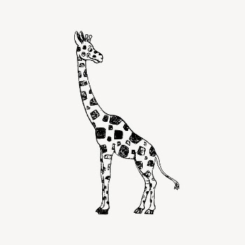 Giraffe drawing, vintage animal illustration | Free Vector Illustration - rawpixel