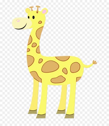 giraffe giraffidae yellow cartoon clip art