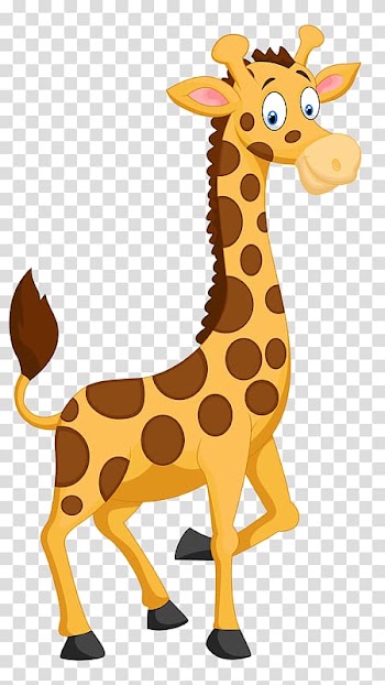 Giraffe illustration, Birthday Greeting card , Animal giraffe transparent background PNG clipart