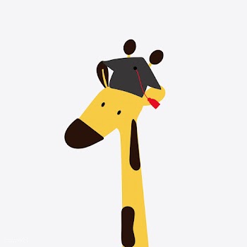 Giraffe in a cartoon style wearing a graduati.. | Free stock vector - 477034
