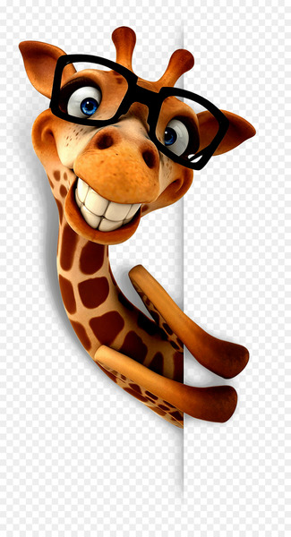 Giraffe Joke Career Illustration - Funny giraffe 