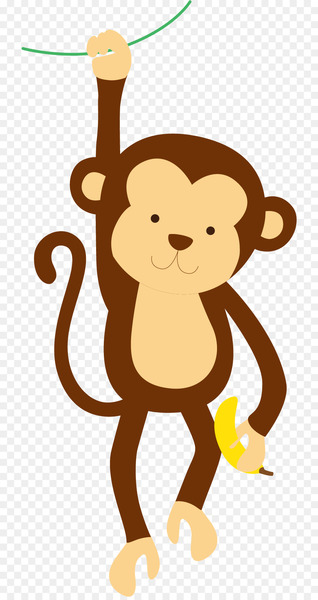 Giraffe Pony Monkey Cuteness - Take the monkey vector of banana 