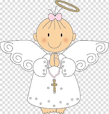 Girl angel illustration, Baptism Eucharist First Communion Child Christmas, angel baby transparent background PNG clipart