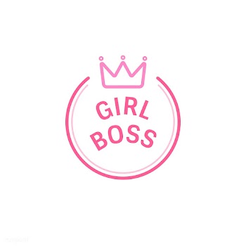 Girl boss emblem badge illustration | Free stock vector - 463410