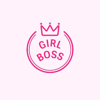 Girl boss emblem badge illustration | Free stock vector - 463443