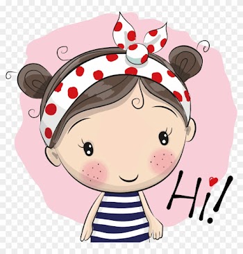 Girl Cartoon Illustration - Cute Cartoon Girl