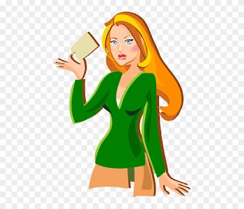 Girl, Cartoon, People, Person, Woman, Face, Redhead - Woman Ringing A Bell
