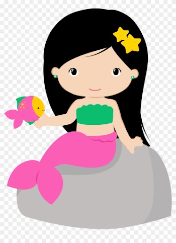 Girl Clipart - Mermaid Clipart