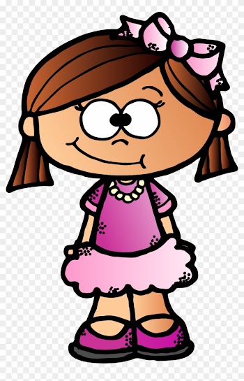 Girl Clipart Stick Figure - Black And White Clipart Of Girl