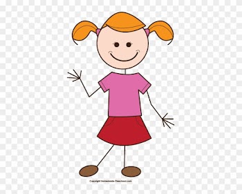 Girl Clipart Stick Figure - Girl Clipart Stick Figure