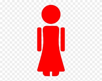 Girl - Clipart - Stick - Figure - Red Girl Stick Figure