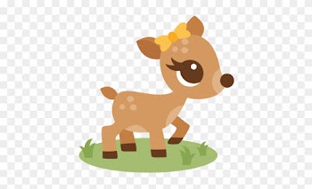 Girl Deer Svg Scrapbook Cut File Cute Clipart Files - Baby Deer Clip Art