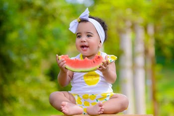 Girl Eating Watermelon