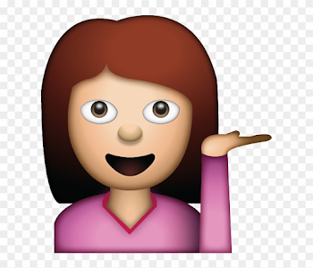 Girl Emoji Black Hair, HD Png Download - 640x640(#2564528) - PngFind