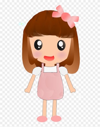 Girl, Female, Cute, People, Dress, Pink - Anak Kecil Perempuan Animasi