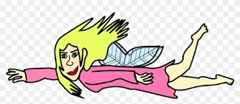 Girl Flying Clipart