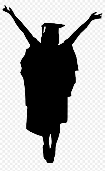 Girl Graduate Silhouette - Graduation Png