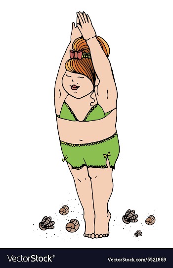 Girl in a bathing suit vector image