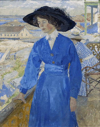 Girl in Blue (1910) painting | Free Photo - rawpixel