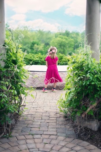 Girl in Pink Dress